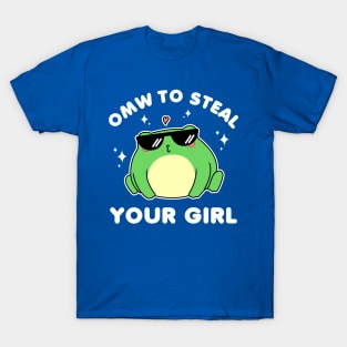 Cool Frog, On My Way To Steal Your Girl. T-Shirt